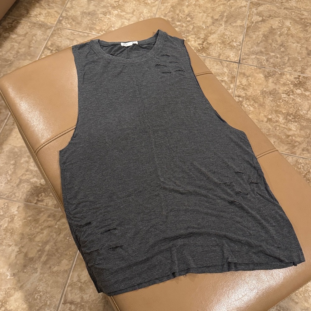 Honey Punch Charcoal Sleeveless Top